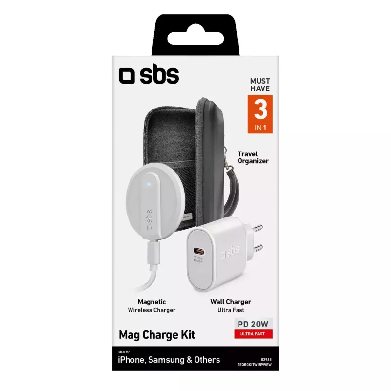 Cargador portátil SBS Always on Charge KIT 10000 mAh