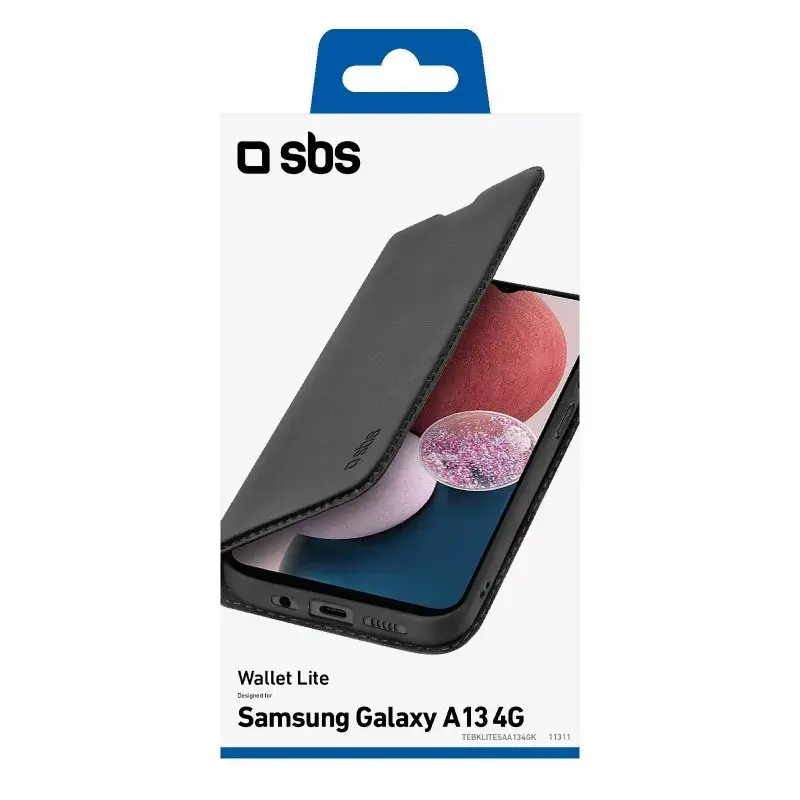 Funda cartera tipo libro SBS TEBKLITESAA134GK para Samsung Galaxy A13 6,6 pulgadas negra