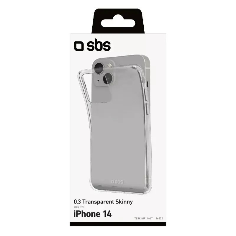 Funda SBS TESKINIP1461T para iPhone 14 transparente 15,5 cm