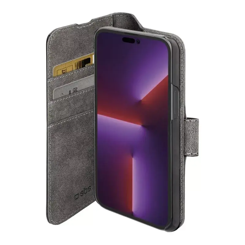 Funda cartera SBS TEBKWALIP1467PK para iPhone 14 Pro Max 17 cm Negra