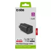 Cargador de móvil SBS para interiores TETRGAN1C65W – 100–240V, 1x USB-C, negro, para smartphone tablet portátil smartwatch auriculares