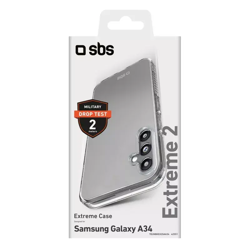 Funda SBS Extreme X2 Samsung Galaxy A34 16,8 cm Transparente