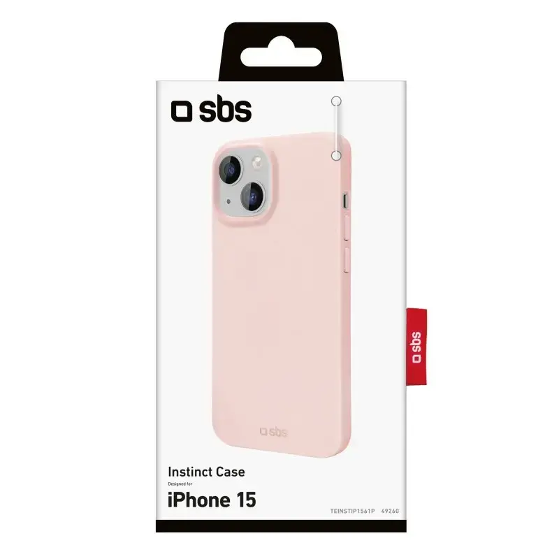Funda SBS TEINSTIP1561P Rosa para iPhone 15 15,5 cm (6,1 pulgadas)