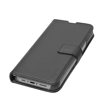 Funda cartera SBS TEBKWALIP1561PK para iPhone 15 Pro 6,1 pulgadas Negra