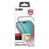 Protector de pantalla y trasera SBS para iPhone 15 Pro, silicona + cristal templado, transparente, 1 ud.