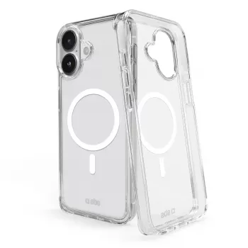 Funda SBS Light Mag para iPhone 16 transparente 15,5 cm