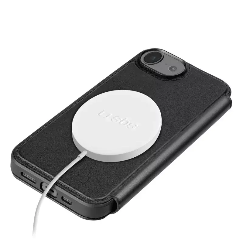 Funda tipo cartera SBS TEWALMAGIPSE25K para iPhone SE 2025 15,5 cm negra