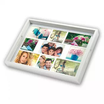 Marco de fotos múltiple ZEP W006 madera blanco 447x347 mm
