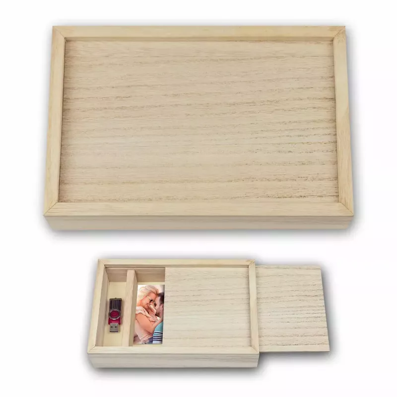 Caja de almacenamiento ZEP CX7546 rectangular madera