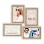 Set de marcos de fotos ZEP Kriss 4Q madera marrón blanco 310x340 mm