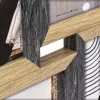 Set de marcos de fotos ZEP Vercelli negro marrón MDF 535x320 mm