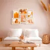 Set de marcos de fotos ZEP Ayas 6Q blanco MDF 1 ud.