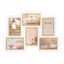 Set de marcos de fotos ZEP Ayas 6Q blanco MDF 1 ud.