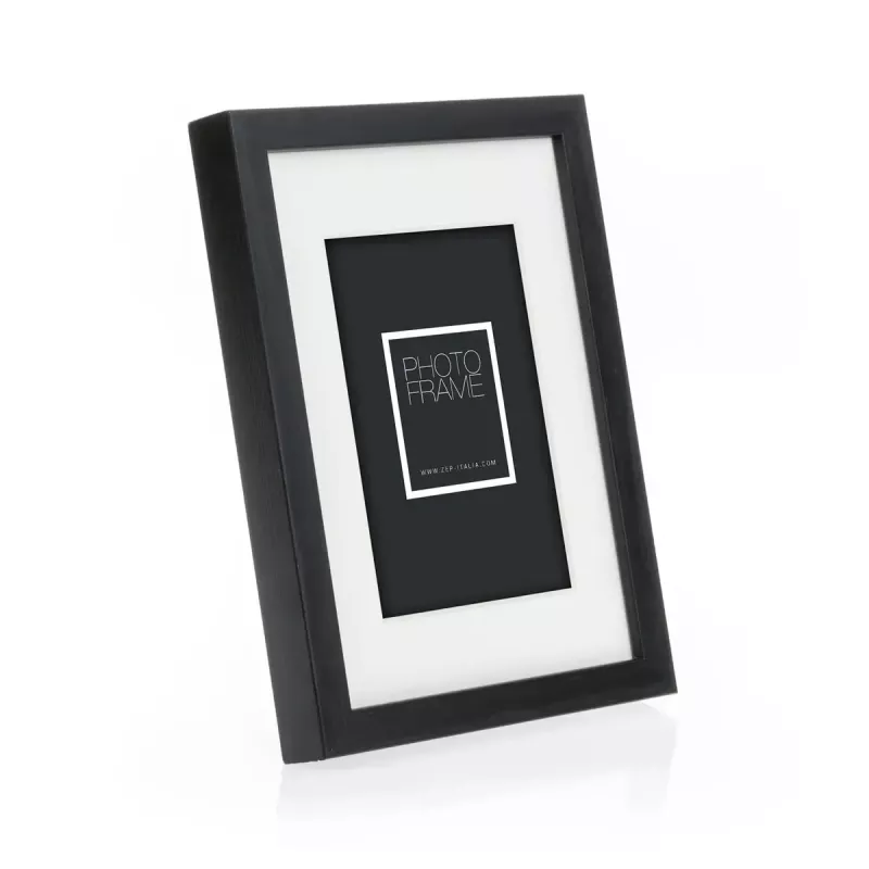Marco de fotos individual ZEP V4568B negro madera 170x220 mm