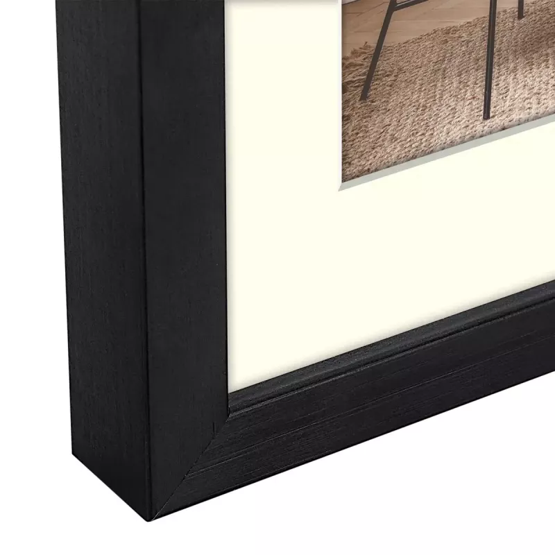 Marco de fotos individual ZEP V4568B negro madera 170x220 mm