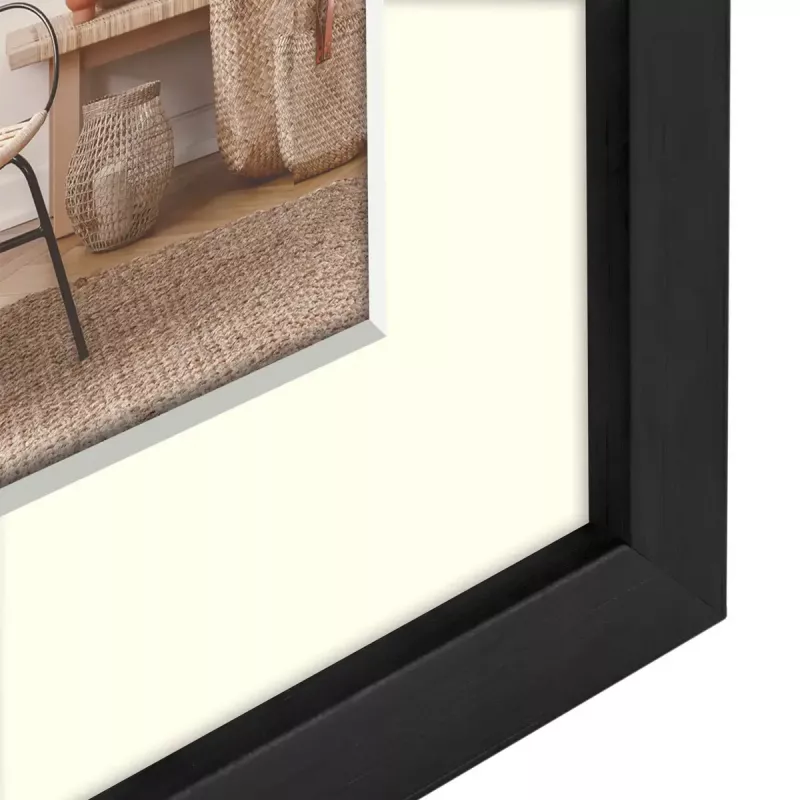 Marco de fotos individual ZEP V4568B negro madera 170x220 mm