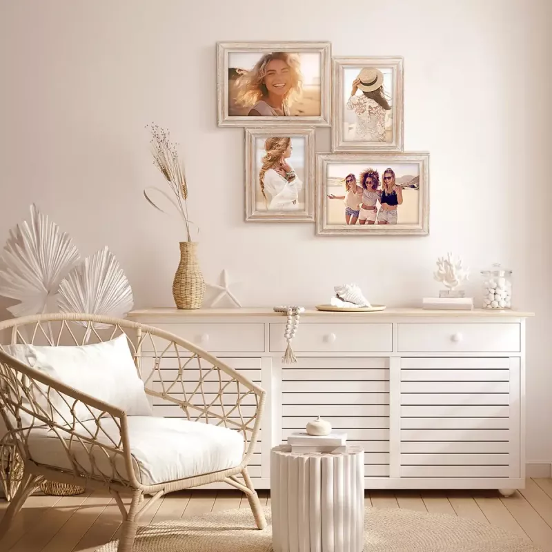 Marco de fotos múltiple ZEP AC446B madera natural 390x370 mm
