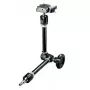 Brazo para trípode Manfrotto 244RC Variable Friction ARM con placa — 490 mm de altura, 1,11 kg, negro