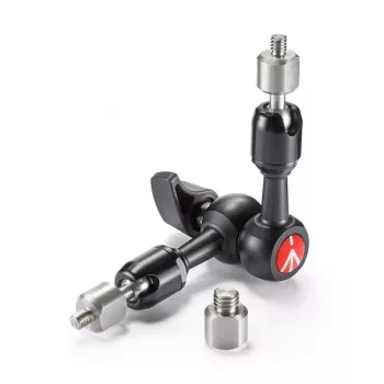 Accesorio para trípode Manfrotto 244MICRO — aluminio/acero inoxidable, 150 mm de longitud, 3 kg de carga, negro