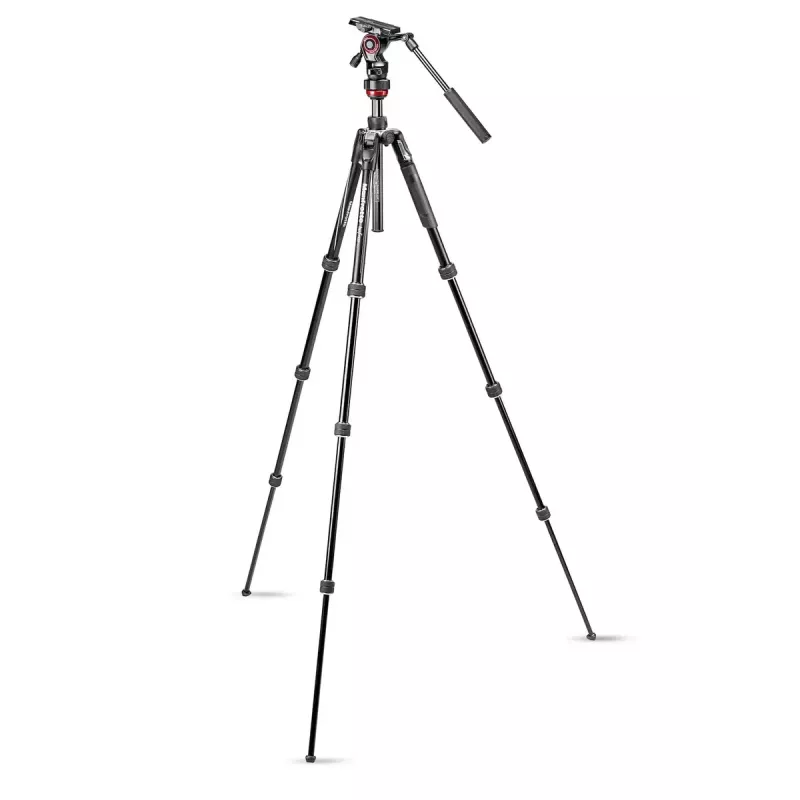 Trípode Manfrotto MVKBFRT-LIVE cámaras digitales/de cine 3 patas negro rojo plata