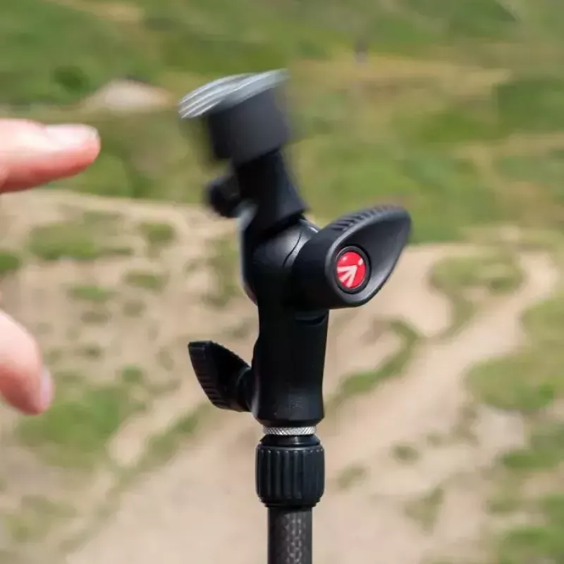 Manfrotto MLH1HS-2 cabezal inclinable con zapata en frío, rótula de luz y soporte para paraguas