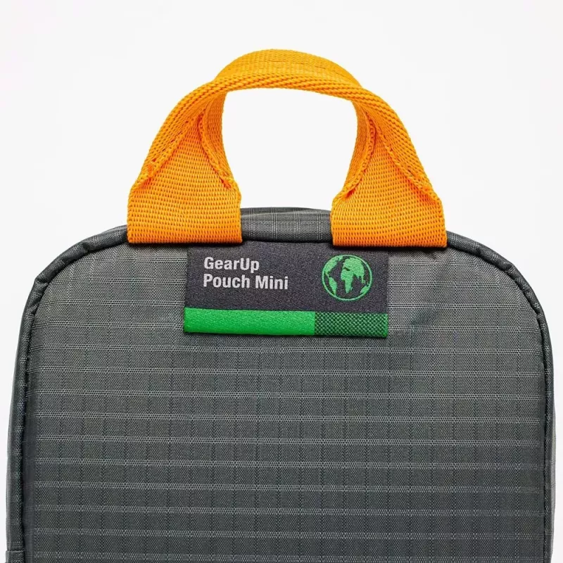Bolsa Lowepro GearUp Pouch Mini Nylon Poliéster Ripstop Gris Naranja