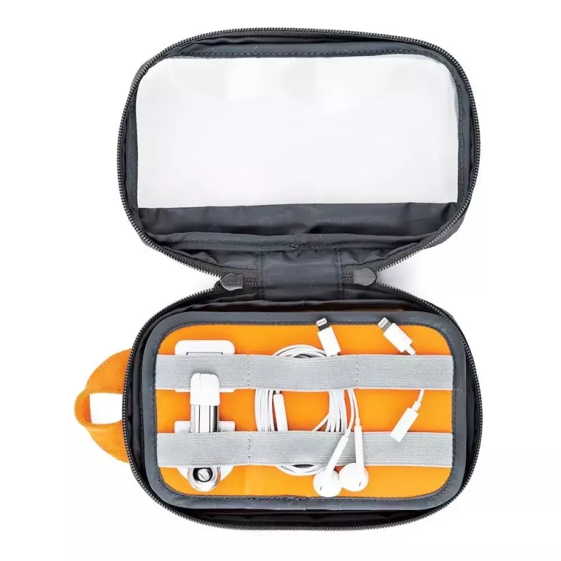 Bolsa Lowepro GearUp Pouch Mini Nylon Poliéster Ripstop Gris Naranja