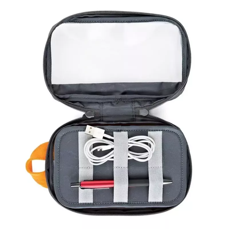 Bolsa Lowepro GearUp Pouch Mini Nylon Poliéster Ripstop Gris Naranja