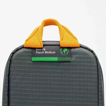 Bolsa Lowepro Pouch Medium GearUp GL LP37139-GRL Nylon Ripstop Poliéster Naranja Gris 280x45x140mm