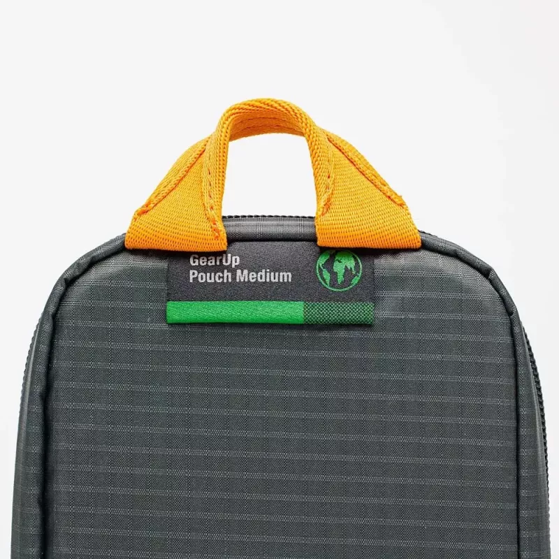 Bolsa Lowepro Pouch Medium GearUp GL LP37139-GRL Nylon Ripstop Poliéster Naranja Gris 280x45x140mm