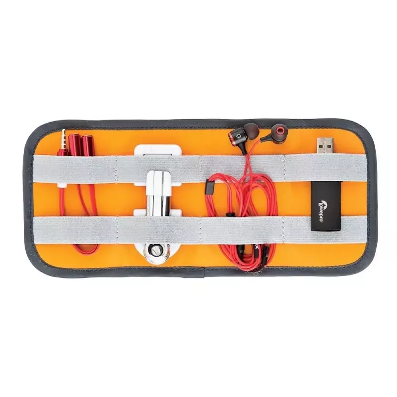 Bolsa Lowepro Pouch Medium GearUp GL LP37139-GRL Nylon Ripstop Poliéster Naranja Gris 280x45x140mm