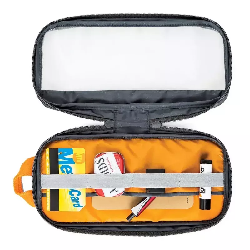 Bolsa Lowepro Pouch Medium GearUp GL LP37139-GRL Nylon Ripstop Poliéster Naranja Gris 280x45x140mm