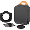 Funda protectora para filtros Lowepro GearUp Filter Pouch 100 gris — almacenamiento compacto para filtros de cámara