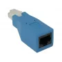 Adaptador rollover CradlePoint para RJ45, azul – cable de consola RJ45 a RJ45
