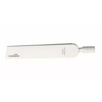 Antena de red CradlePoint 170761-001 — 0,6–6 GHz, blanca, compatible con CBA850-1200M-B y W2000