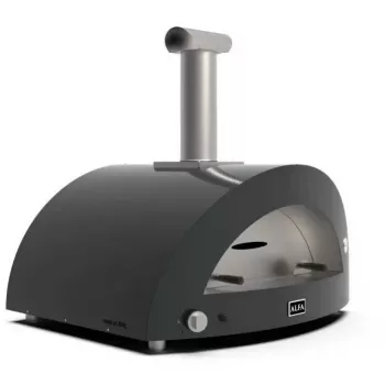Horno para pizza Alfa Forni Moderno 5 Pizze Hybrid gris pizarra – capacidad para 5 pizzas, combustible híbrido