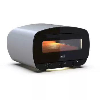 Horno para pizza eléctrico Alfa Forni URBE gris claro 1 pizza, capacidad para una pizza, modelo eléctrico