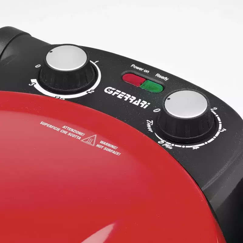 Pizzera G3 Ferrari Pizzeria Snack Napoletana 1200 W negro rojo 1 pizza 31 cm