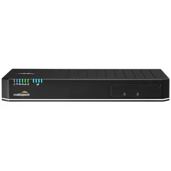 Router inalámbrico CradlePoint E300C-18B con NetCloud Enterprise Branch — Wi‑Fi 6 dual band, 10GbE, 4G LTE, 5x RJ‑45