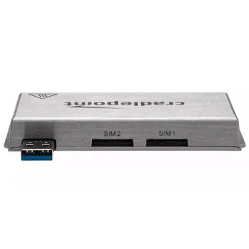 Módem CradlePoint MC400 – módem celular, subida 5,76 Mbit/s, bajada 42,2 Mbit/s, 256-QAM, plata, 104 g