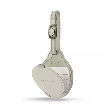 Tarjeta rastreadora de equipaje GPS Satechi ST-LFALTW — arena, litio 150 mAh, 73,9 × 83,6 mm, 42 g