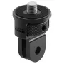 Soporte de cámara GoPro adaptador de montaje de ¼-20 — universal 24×24×37 mm, negro