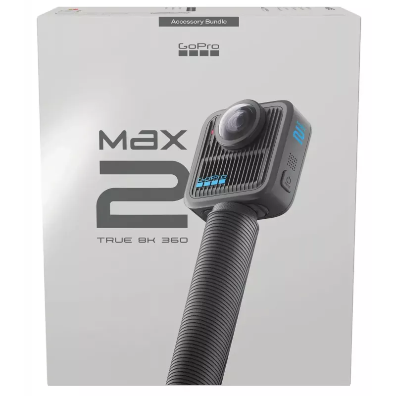 Cámara de acción GoPro MAX2 con 8K Ultra HD, sensor de 29,5 MP, 100 fps, pantalla LCD, GPS, Wi‑Fi — pack de accesorios