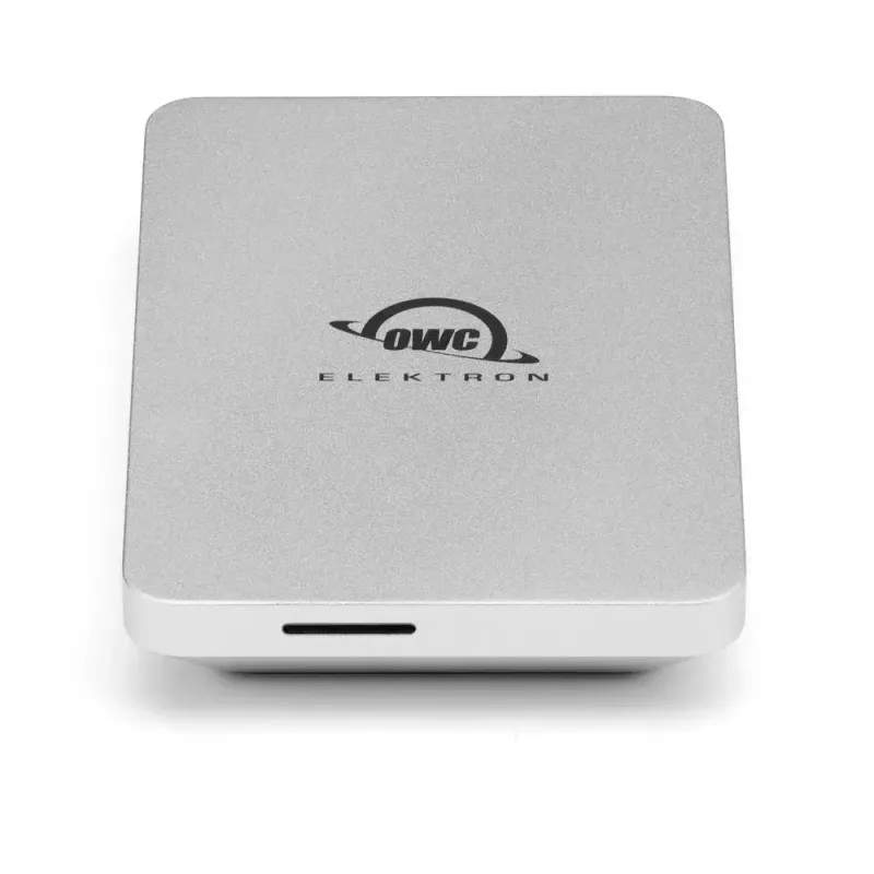 Carcasa SSD OWC Envoy Pro Elektron M.2 plata, USB-C 10 Gbit/s, admite 1 SSD M.2 (480 GB instalado)