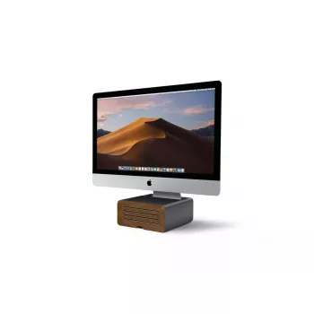 Soporte de escritorio Twelve South HiRise Pro negro madera de pie