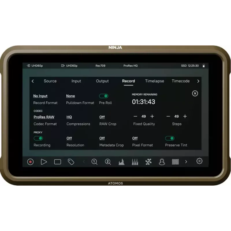 Monitor Atomos Ninja ULTRA 13,2 cm 1920 x 1080 pantalla táctil