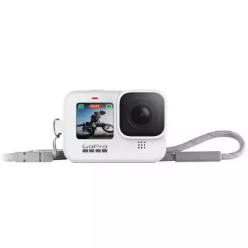 GoPro funda protectora + correa de transporte para HERO9/HERO10/HERO11 Black, blanco (ADSST-002)
