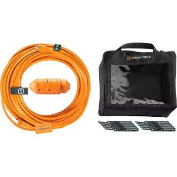 Cable USB-C a Micro-B tether tools CUC31B-ORG 9,40 m naranja