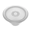 Grip PopSockets PlantCore de Popsockets — agarre universal para móvil, gris translúcido, 38,8 × 7,7 mm