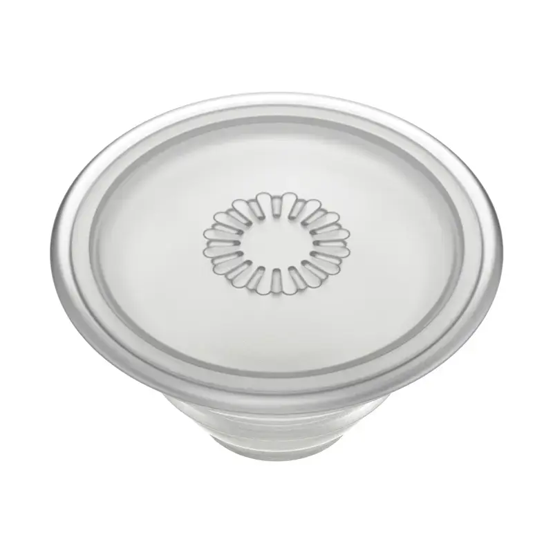 Grip PopSockets PlantCore de Popsockets — agarre universal para móvil, gris translúcido, 38,8 × 7,7 mm